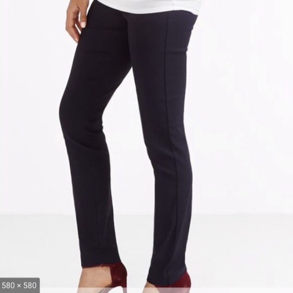 NWOT - STORK & BABE - BLACK SKINNY MATERNITY PANTS - Picture 5 of 8